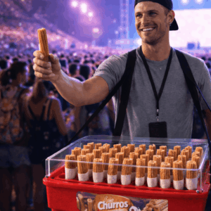 BANDEJA DE VENDA MÓVEL PARA EVENTOS – MODELO CHURROS I