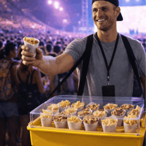 BANDEJA DE VENDA MÓVEL PARA EVENTOS – MODELO CONE – 48 LITROS