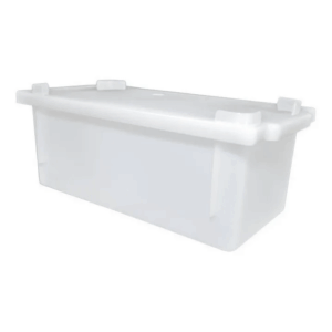 CAIXA PLÁSTICA RETANGULAR COM TAMPA 4,5 LITROS – PARA FREEZER