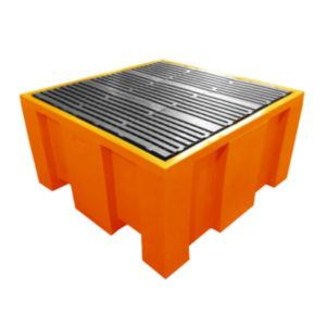 Pallet de Contenção - 1000 litros - 1400x1400x660 - 4 tambores